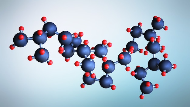 Science or medical concept with molecules