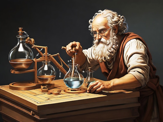 Scientific experiments on Archimedes principle ai generated