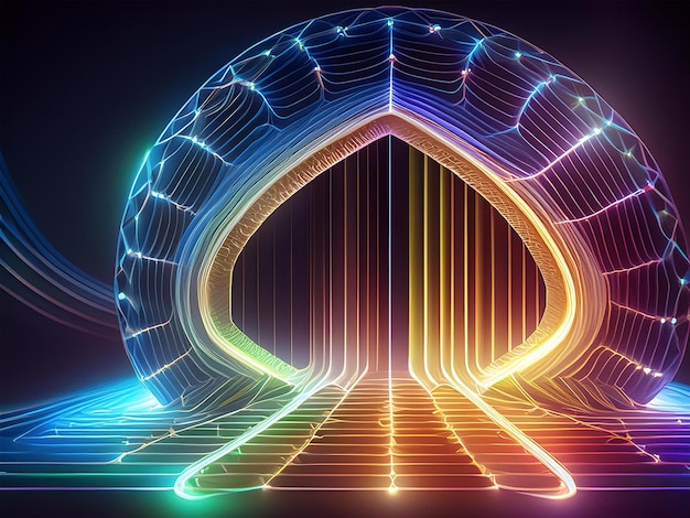 A scientific illustration of the band structure of a topological insulator