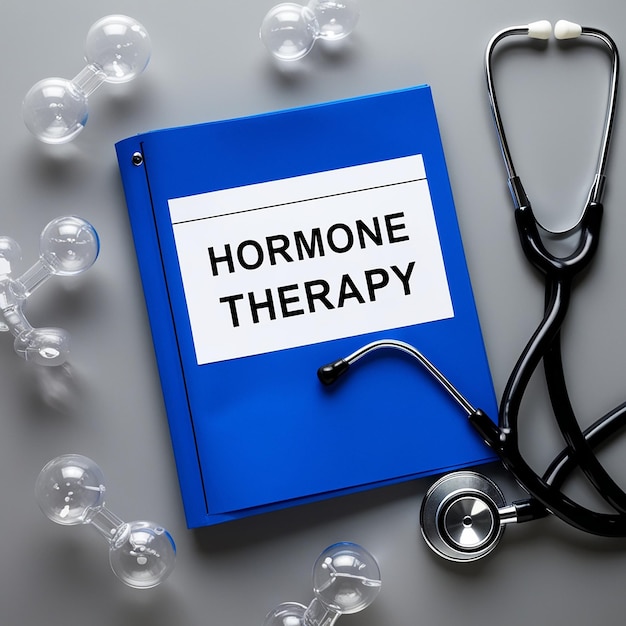 Photo scientific insight hormone therapy and molecular medicine highlighted in medical display