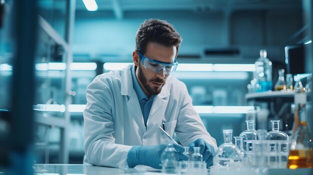 scientist at work in a laboratory