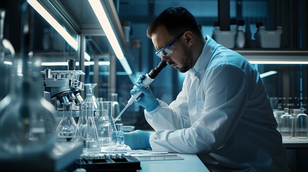 scientist at work in a laboratory