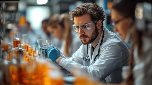 Scientist Working in a Laboratory