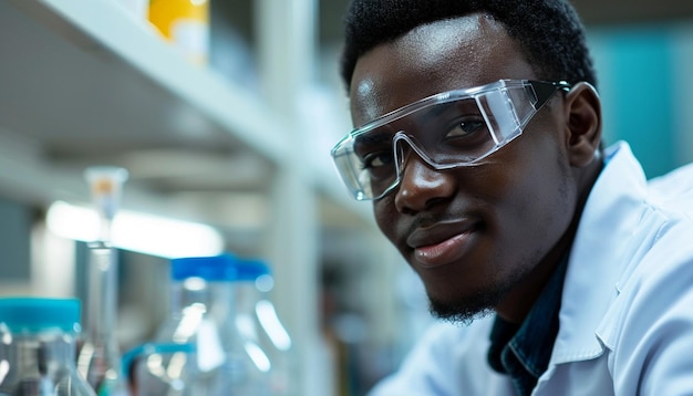 a scientist working on water purification technology