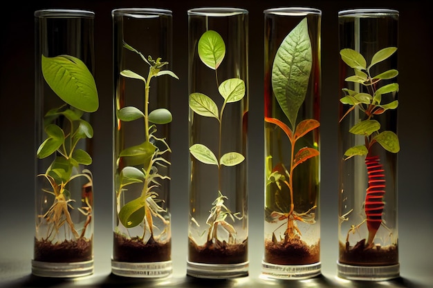 Scientists use test tube to study plants