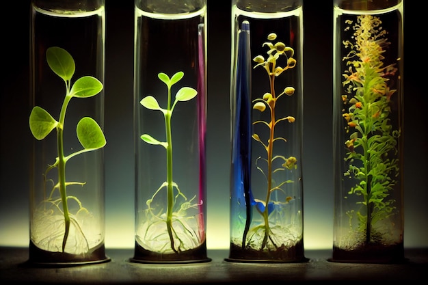 Scientists use test tube to study plants