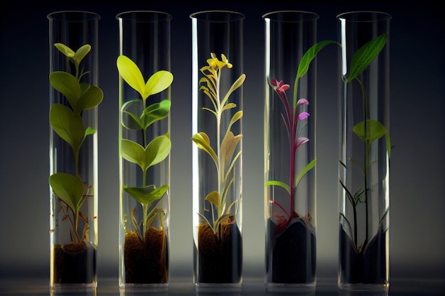 Scientists use test tube to study plants