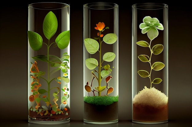 Scientists use test tube to study plants