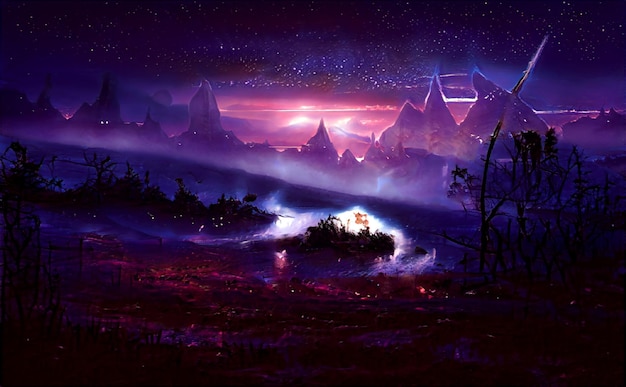 Scifi Backgrounds Fantasy Magic Alien Planet