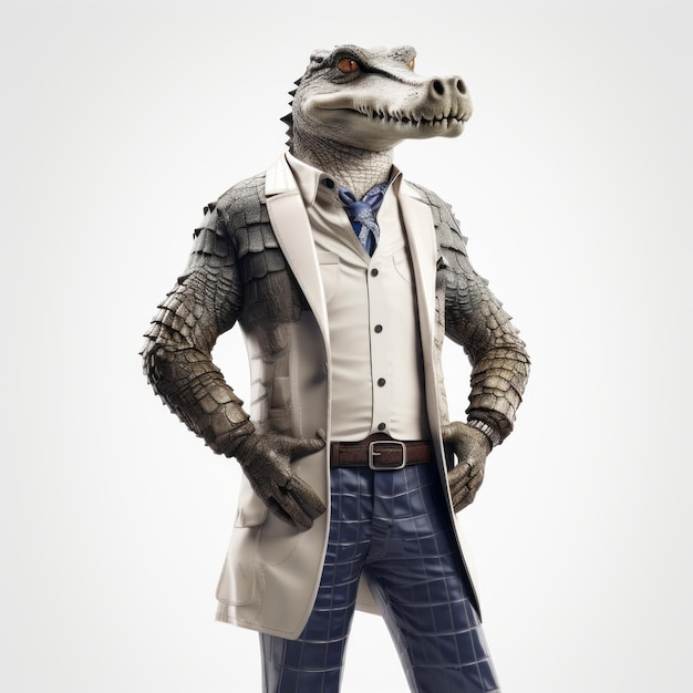 Scifi Crocodile A Highquality Fashion Mashup In 3d