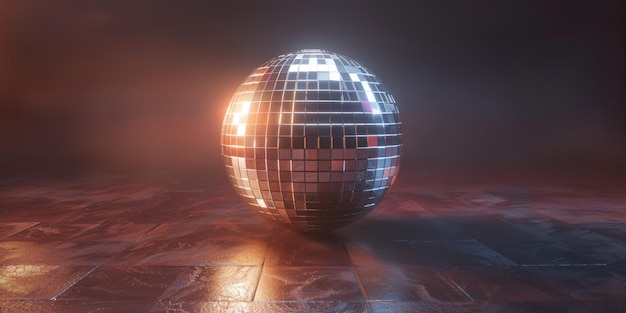 Scifi disco ball in a futuristic setting