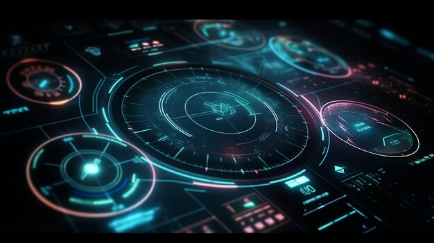 Scifi Hud Line Elements HiTech