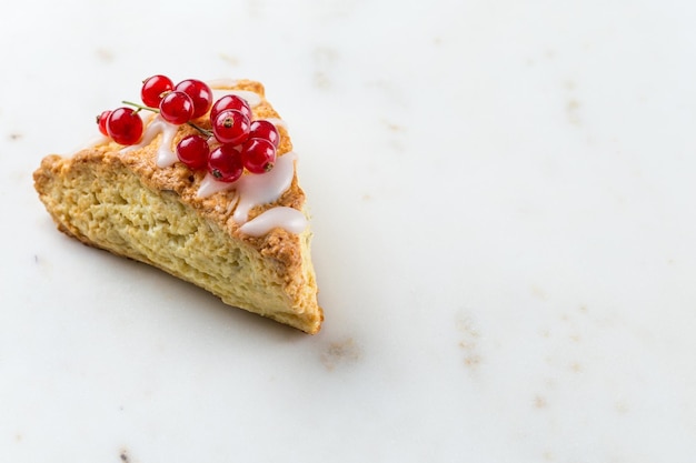 Scones on a white background