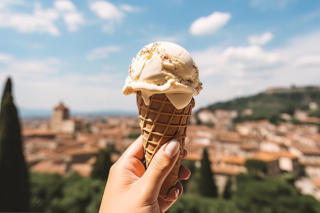 Scooping Gelato in the Heart of Tuscany