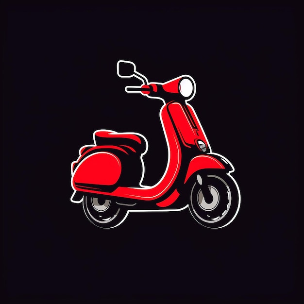 Scooter Logo Illustration Design Vector Images