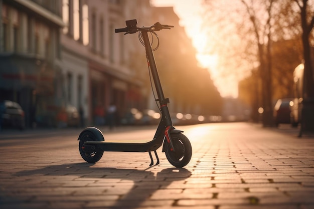 Scooter urban Electric motor transport Generate Ai