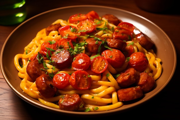 Scorching Sausage Pasta with a Spicy Twist