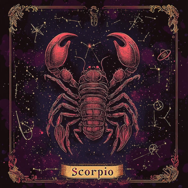 Photo scorpio zodiac illustration