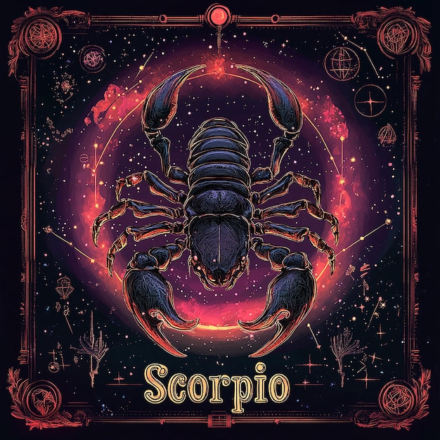 Photo scorpio zodiac illustration