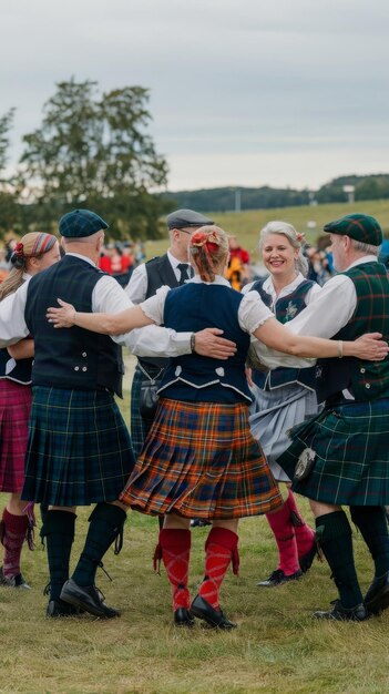 Photo a scottish celebration illustrating the vibrant culture of scotland