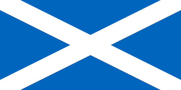 Photo scottish flag of scotland