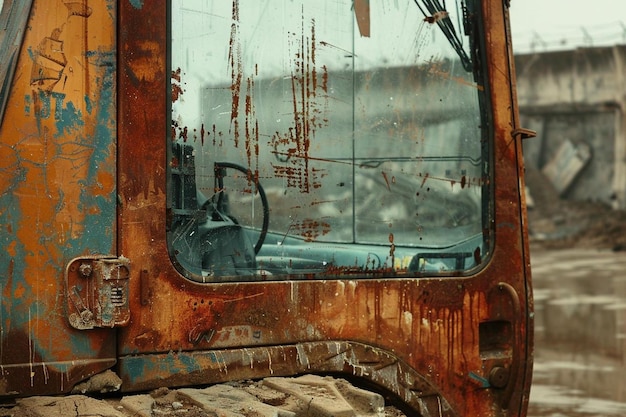 Scraper with a road construction site in the background Best Scraper picture photography