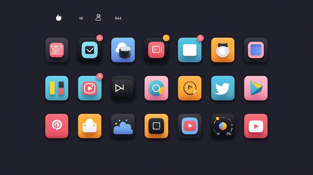 a screen with the icons on it that says apps like apps