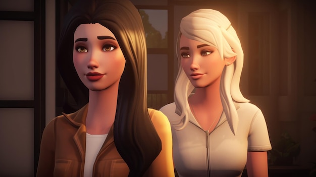 A screenshot of a character from the game sims 4