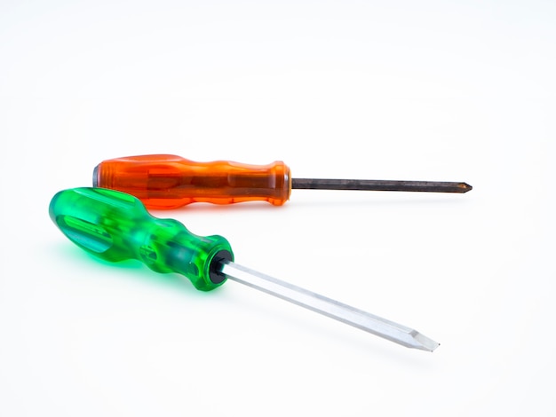 Screwdriver on isolated white background 