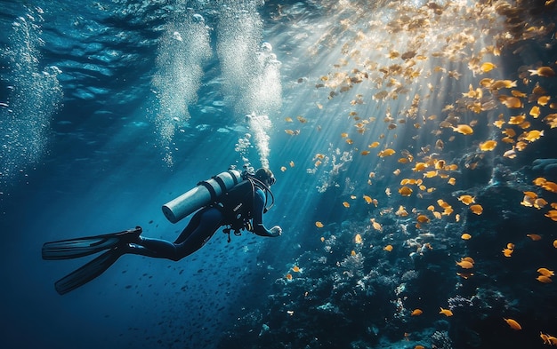 Scuba Diving In Tropical Waters