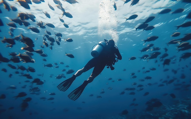 Scuba Diving In Tropical Waters