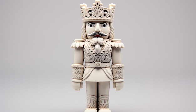 Sculpt a 3d nutcracker figure in tradition