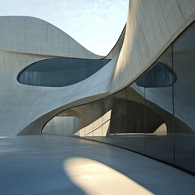 Sculptural Art Museum with Abstract Architecture