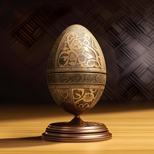 a sculpture of a dragon egg with texture detail and color