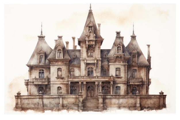 Sculpture Gothic mansion architecture building castle