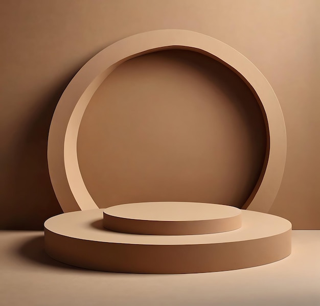 a sculpture with a circle on the top of it