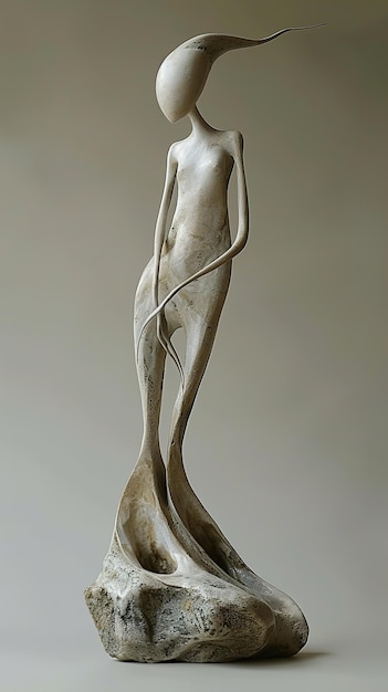 a sculpture of a woman by visual artist