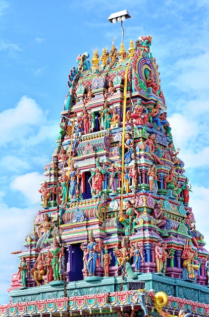 Sculptures on Hindu temple