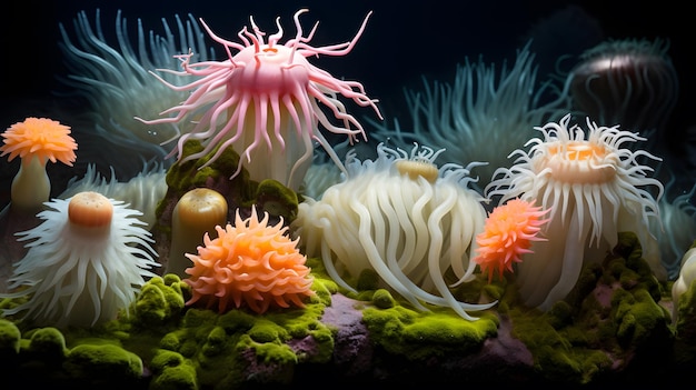 Sea anemones are a group of waterdwelling predatory