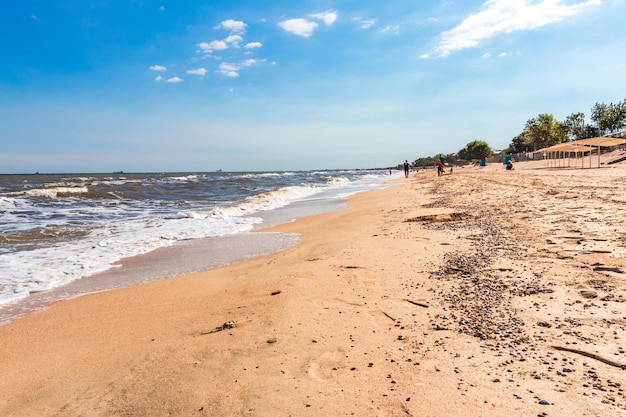 The Sea of Azov Golubitskaya village Sunny beach