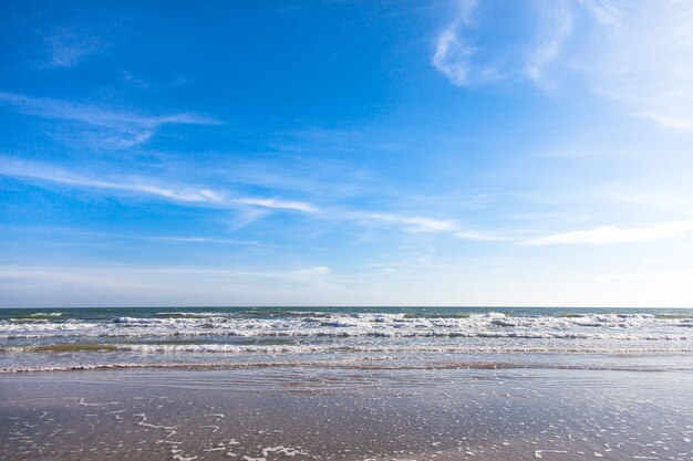 Sea and blue sky