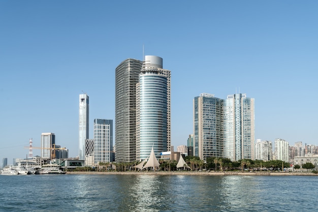 Sea and city view of Xiamen