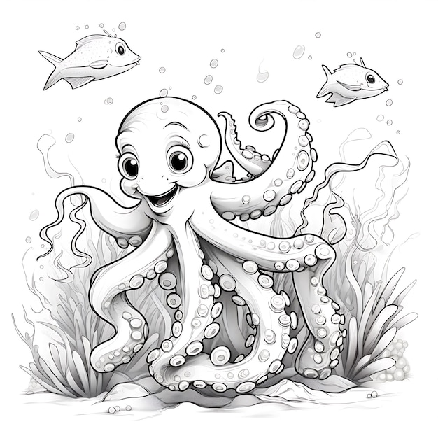 Sea Creatures Tickled By Playful Octopus