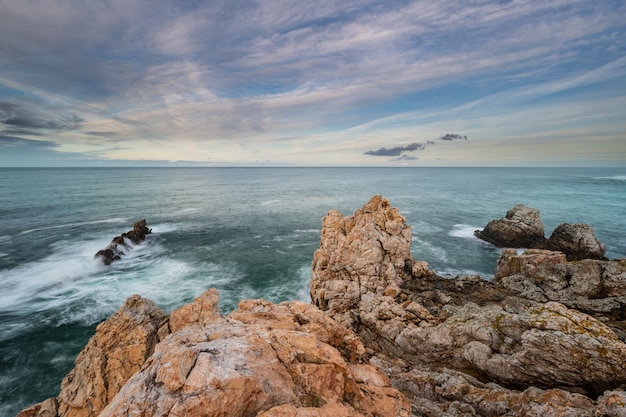 Sea enraged on the coast of Cantabrico