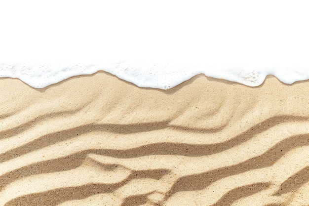 Sea foam and sand on the beach