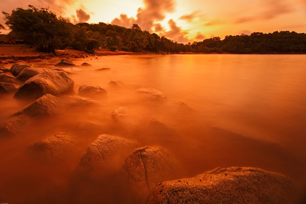 Sea in Ghana, West Africa, taken in long speed shutter technic