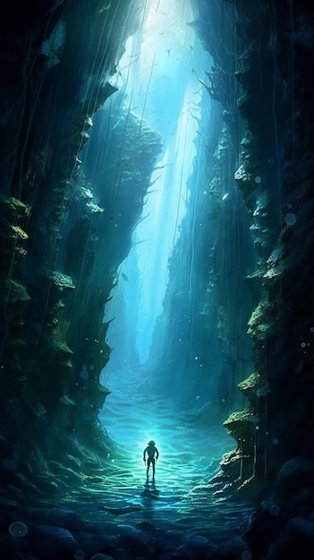 The sea is a deep sea.