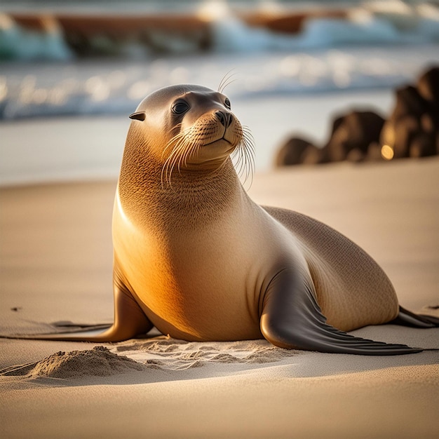 Sea lion Marine life Fish Sea Ear Fin Swimming Underwa