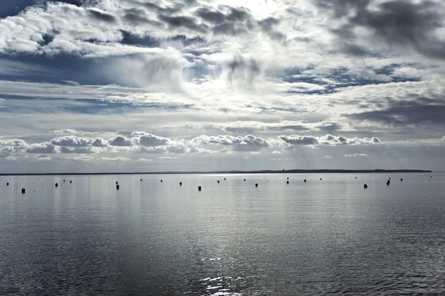 Sea near Bordeaux France