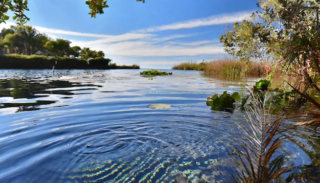 Sea Ripples in a Picturesque Landscape